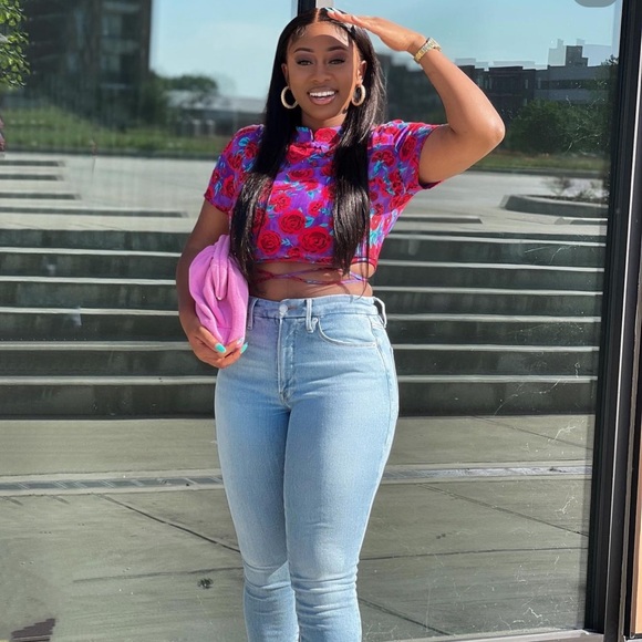 Zara BLOGGERS FAV PRINTED CROP TOP - Picture 4 of 13